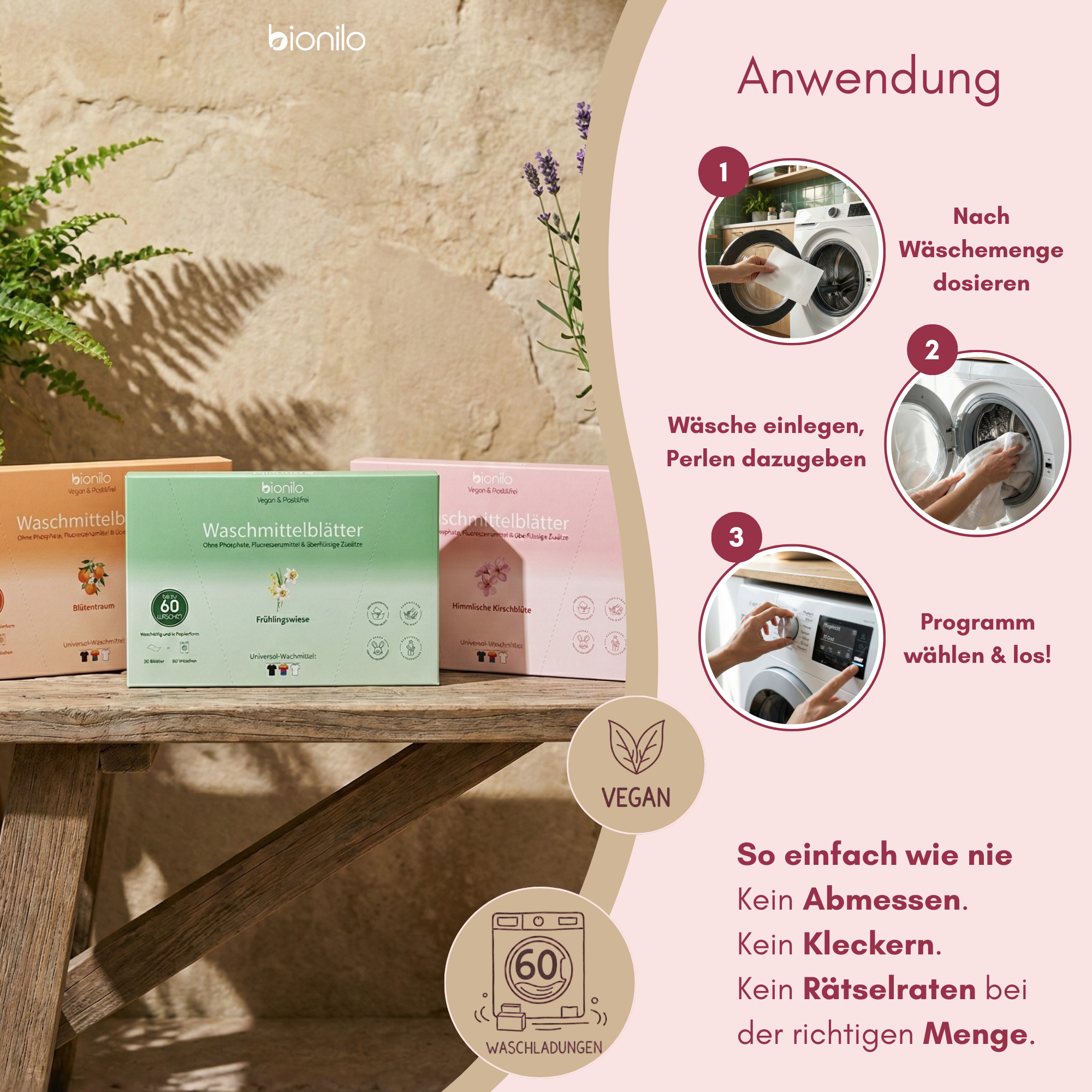 Frische Wäsche-Set inkl. GRATIS Baumwolltasche
