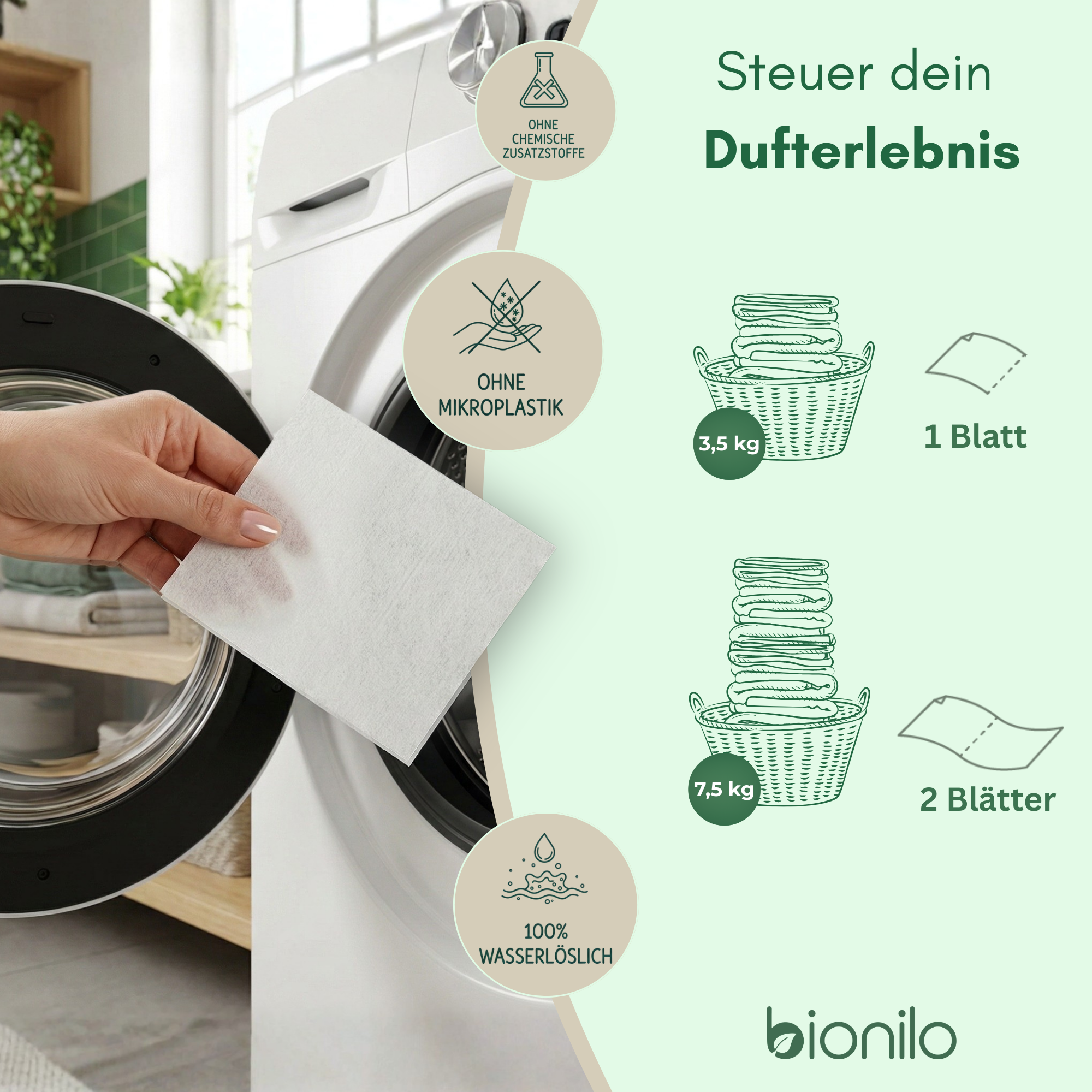 Frische Wäsche-Set inkl. GRATIS Baumwolltasche