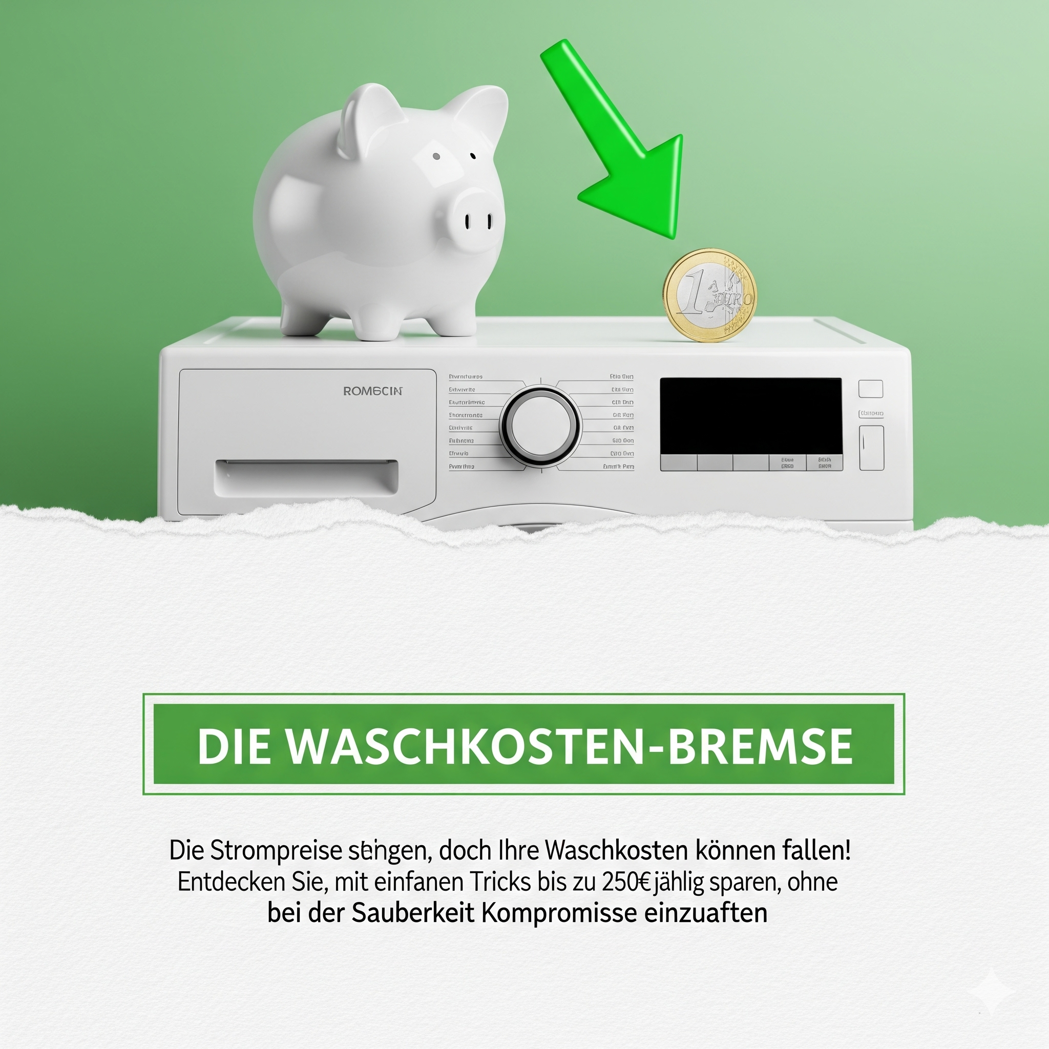 Energie sparen beim Waschen: Bis zu 250 € weniger Kosten