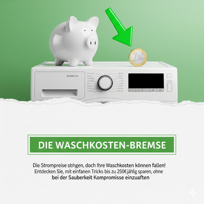Energie sparen beim Waschen: Bis zu 250 € weniger Kosten
