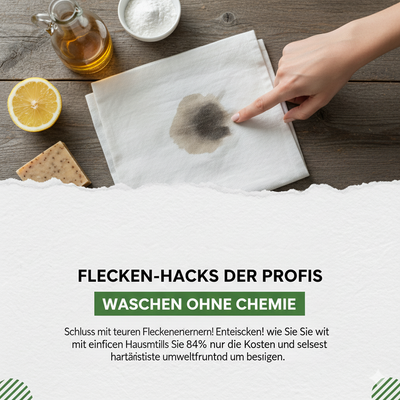 Flecken entfernen mit Hausmitteln: Der Profi-Guide