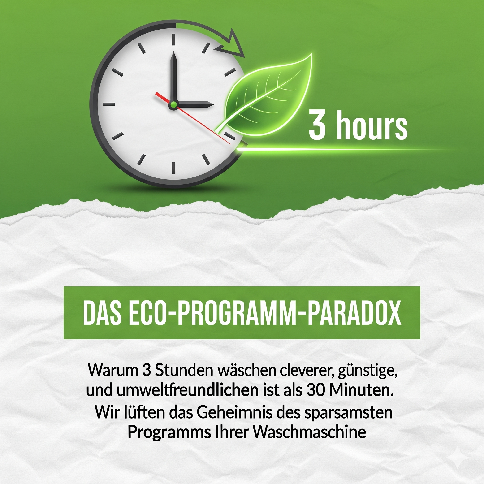 Eco-Programm im Test: Länger waschen, halb so viel Energie
