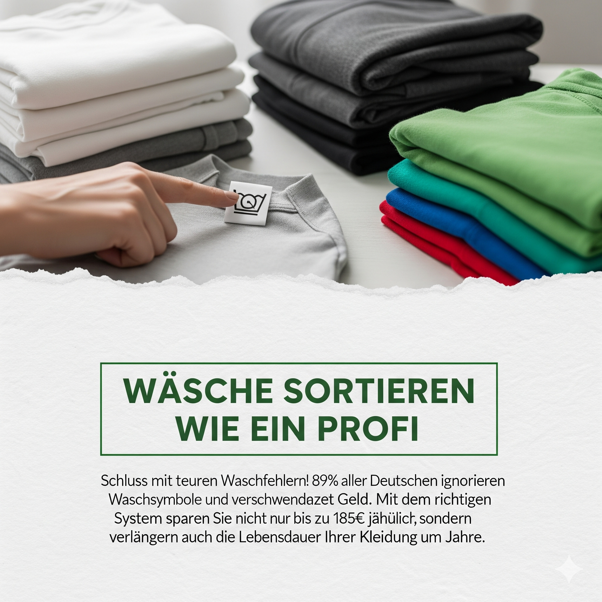 Wäsche richtig sortieren: Profi-Guide zum Geldsparen