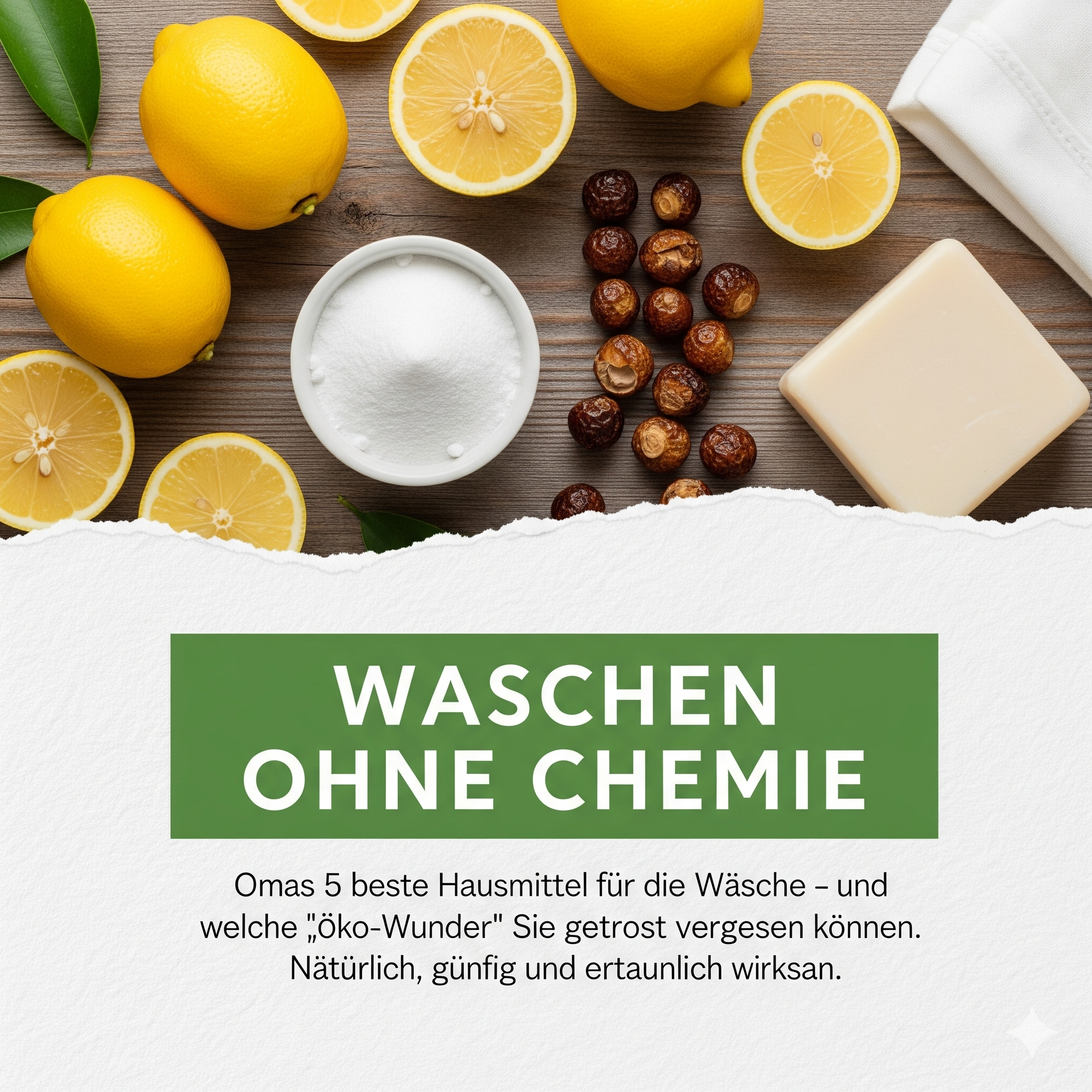Waschen mit Hausmitteln: 5 Tricks, die wirklich wirken