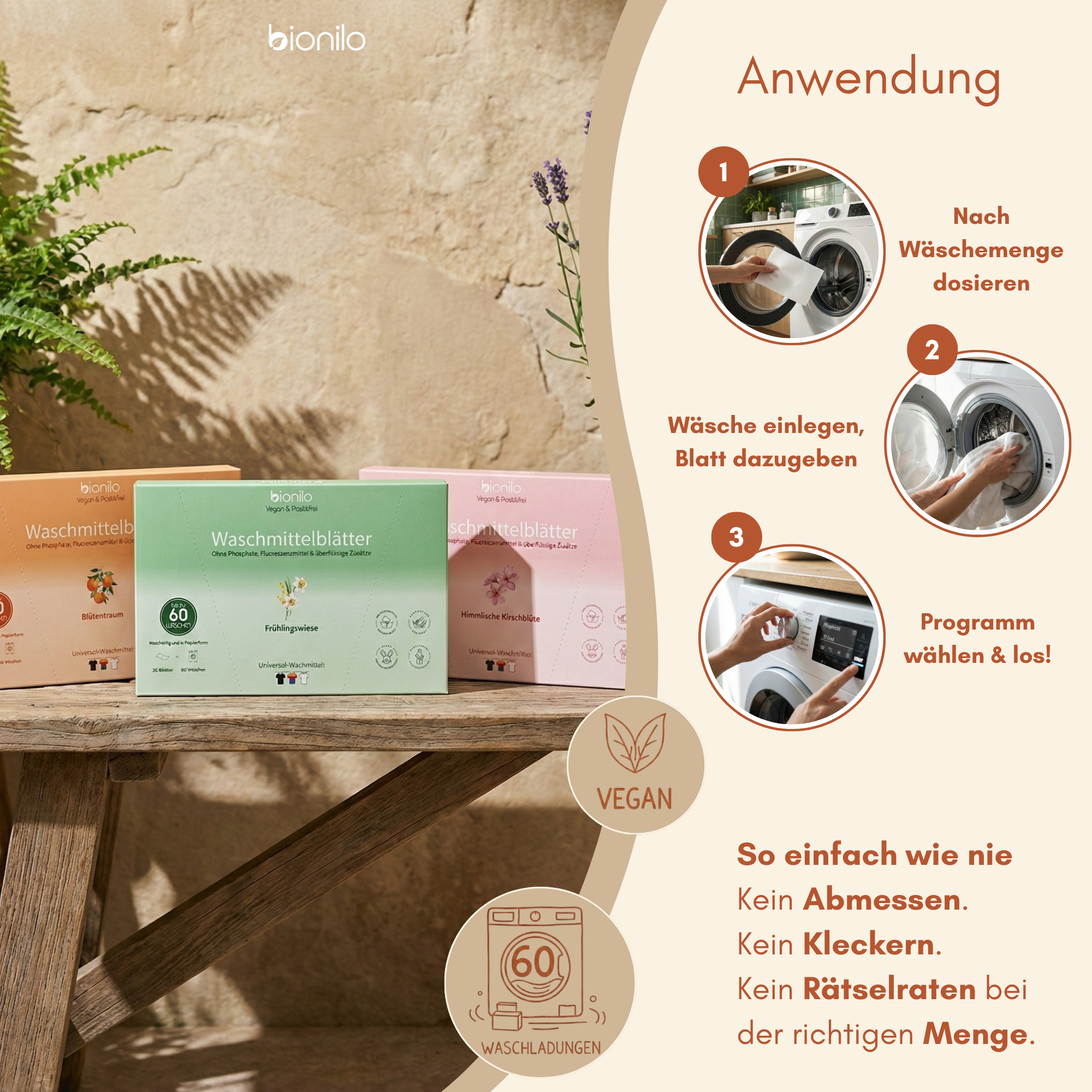 Frische Wäsche-Set inkl. GRATIS Baumwolltasche