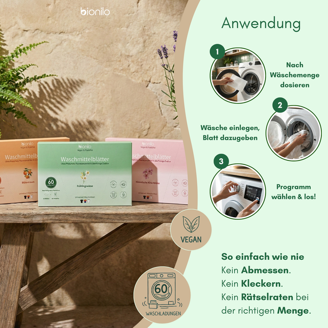 Frische Wäsche-Set inkl. GRATIS Baumwolltasche