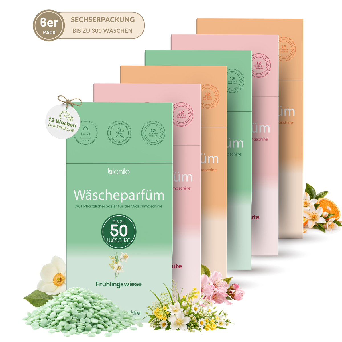 Wäscheparfüm 6er-Set – 1,5 kg